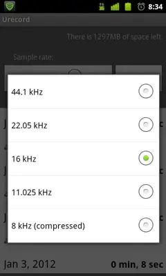 Urecord android App screenshot 1